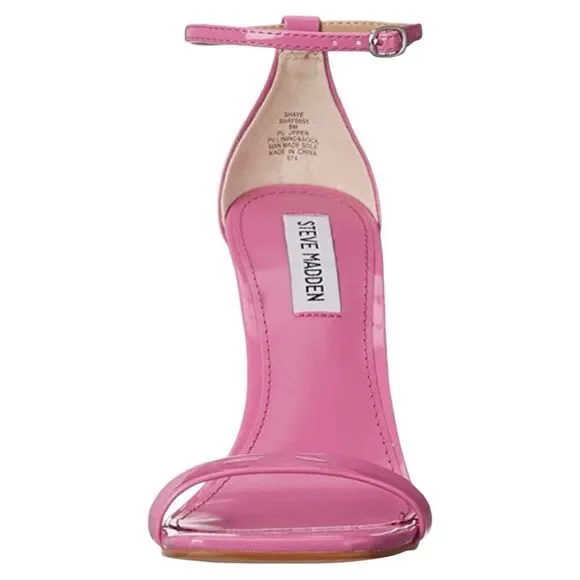 Steve Madden Shaye Pink Patent Heeled Sandal - Picture 9 of 9